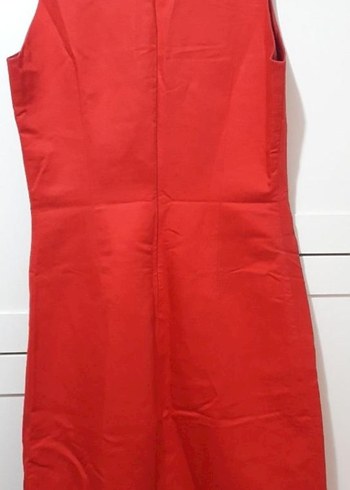 Kırmızı bel Nakışlı Elbise - Görsel 2