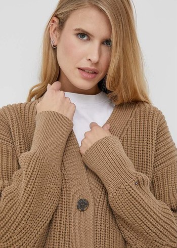 Tommy Hilfiger Camel V Yaka Triko Hirka