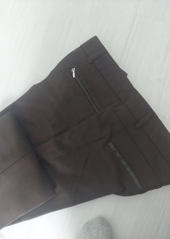 Koyu Kahverengi Kadın Kumaş Pantolon