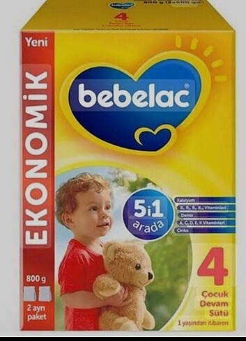 Bebelac 4 numara 800 Gr 1 adet