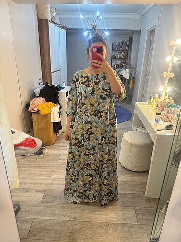 XL beden cepli günlük elbise