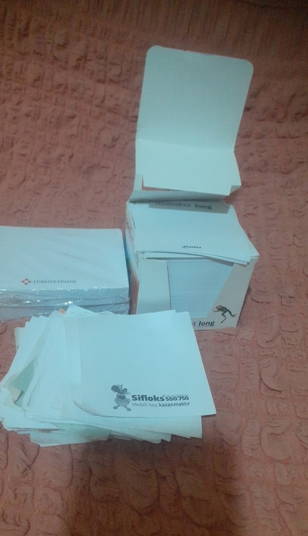 Beyaz kucuk bloknot - Görsel 2