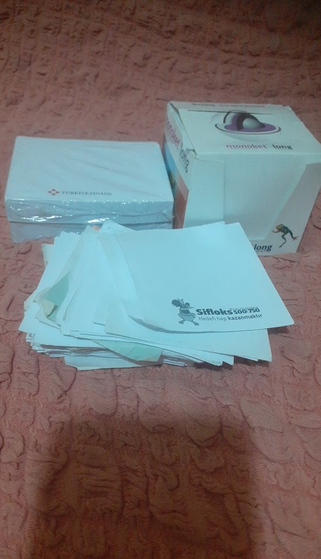 Beyaz kucuk bloknot - Görsel 3