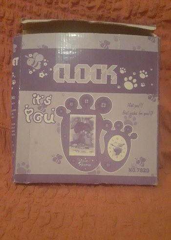 Çocuklar için Mor Plastik Saat - Görsel 2