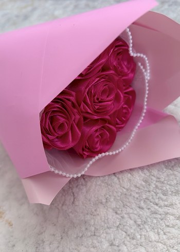 Dantel Detaylı Pembe Gelin Buketi - Görsel 2