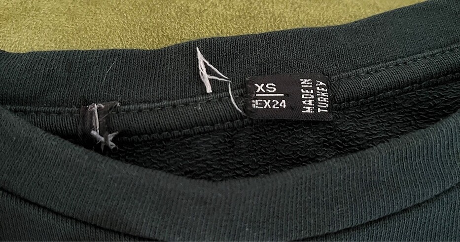 xs Beden yeşil Renk Yeşil Uzun Kollu Tül Detaylı Elbise