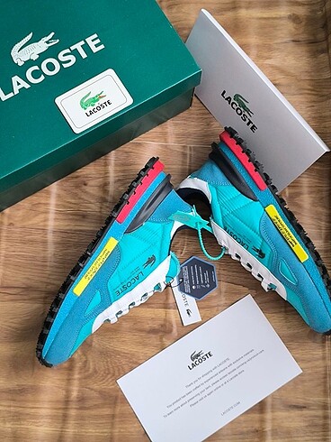44 Beden turkuaz Renk LACOSTE ERKEK SPOR AYAKKABI