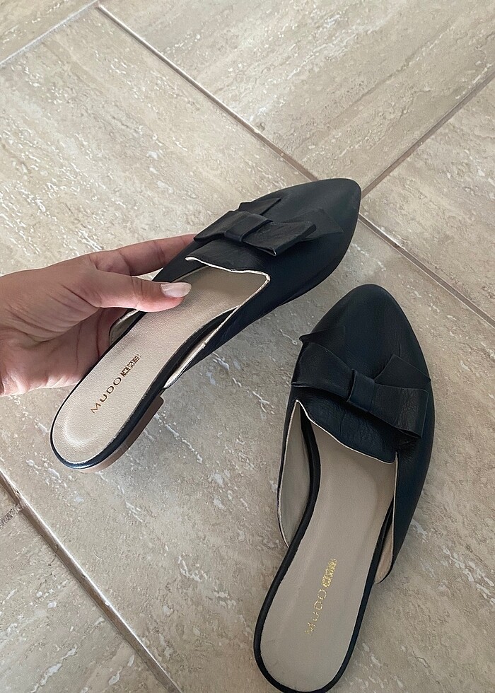 Mudonun deri terliği - Görsel 4