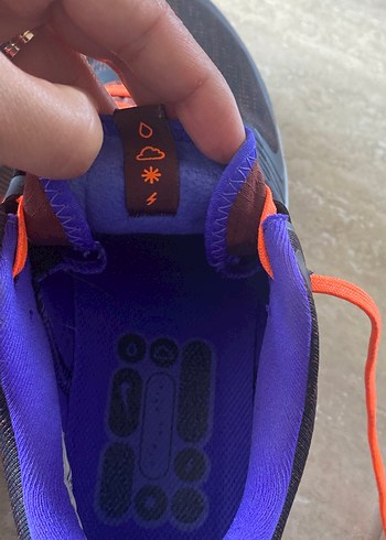 Mor İç Astarlı Turuncu Bağcıklı Erkek Spor Ayakkabı - Görsel 5