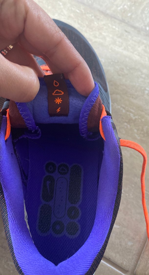 Mor İç Astarlı Turuncu Bağcıklı Erkek Spor Ayakkabı - Görsel 5