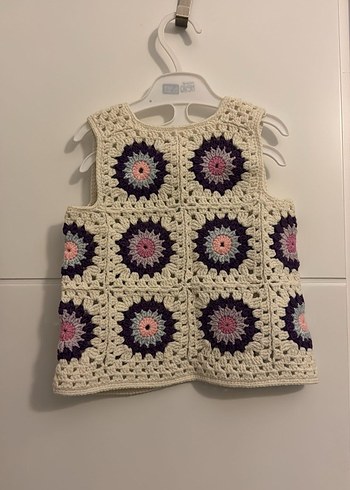 Örgü Kız Yeleği - Görsel 2