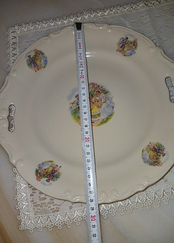 Porselen vintage tabak ve şekerlik - Görsel 4