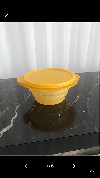 Tupperware akordeon saklama kabı
