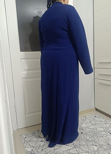 50 Beden lacivert Renk Şık gece elbisesi