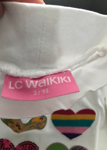 Kız çocuk Kalp Baskılı Uzun Kollu tişört - Görsel 3