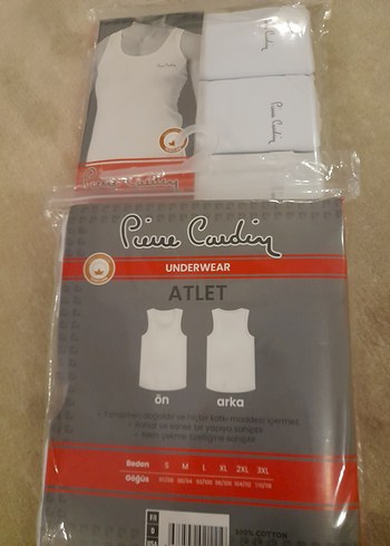 Pierre Cardin Pierre Cardin Beyaz Baskılı Erkek Atlet 3'lü Paket