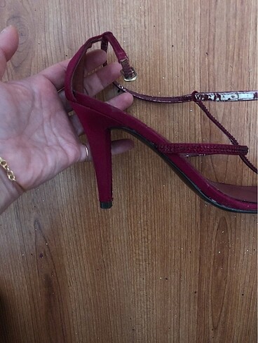 37 Beden Ralph Lauren bordo taşlı ayakkabı