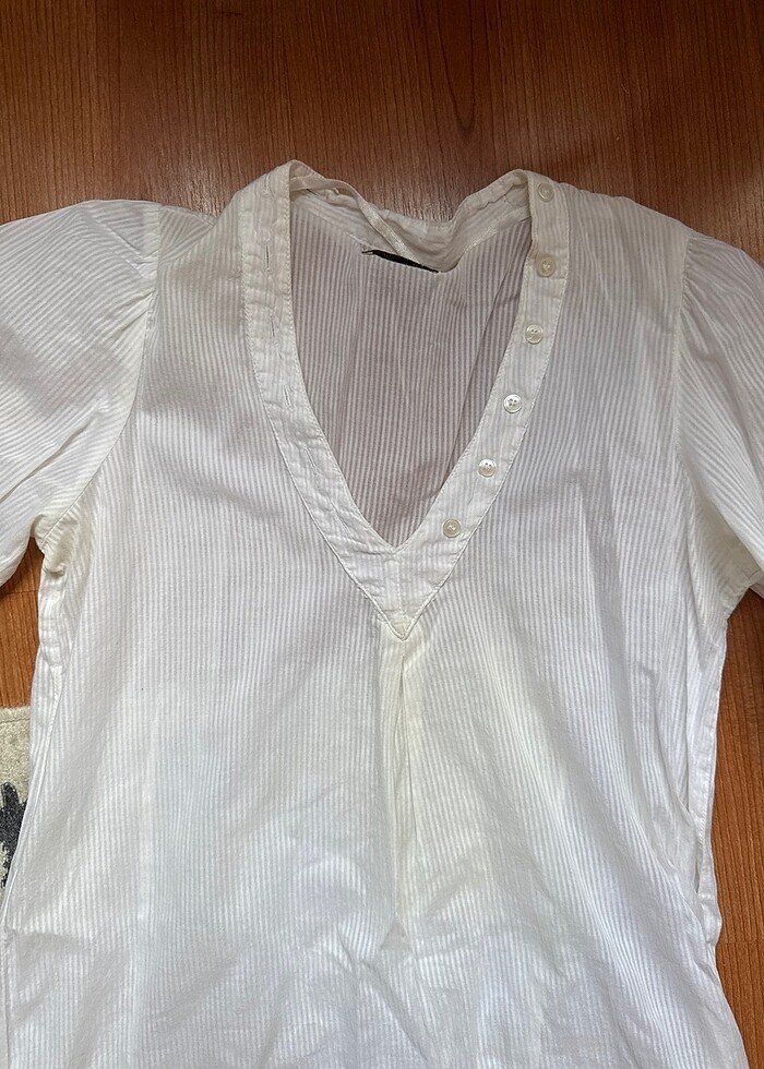 Plaj Beyaz gömlek - Görsel 2