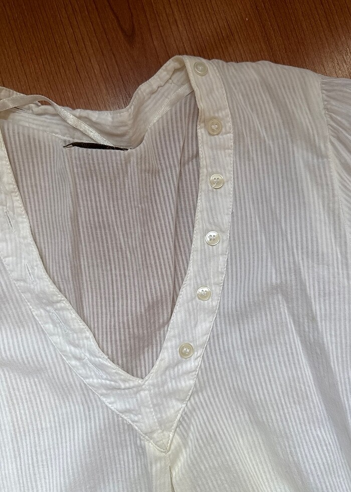 Plaj Beyaz gömlek - Görsel 4