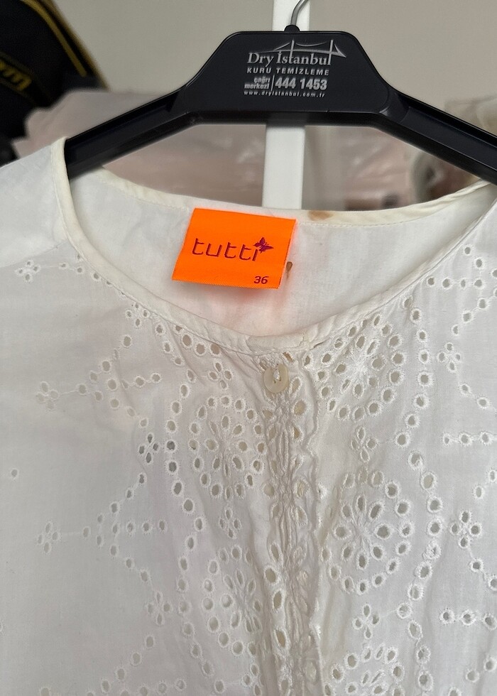 Önden küpürlü düğmeli plaj elbise - Görsel 3