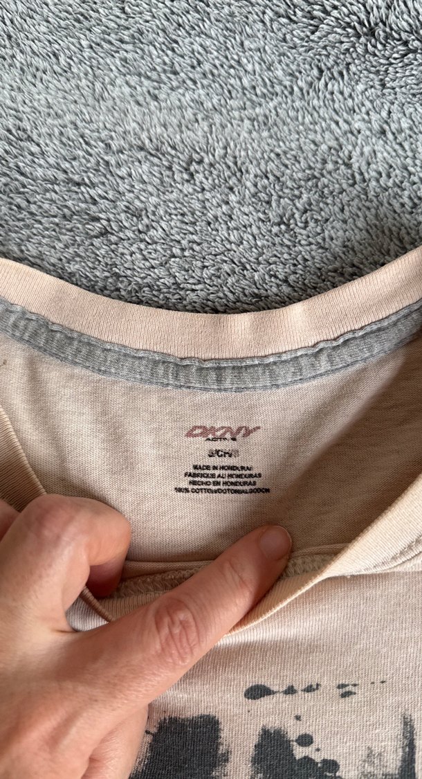 Dkny Bej Baskılı Erkek Tişört - Görsel 4