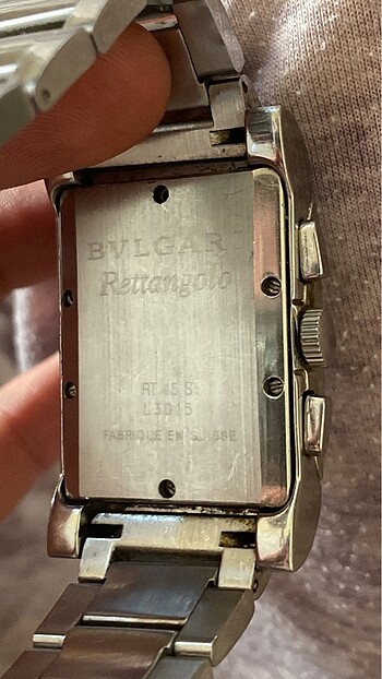 Beden gri Renk Bvlgari rattangolo 1sınıf replika saat