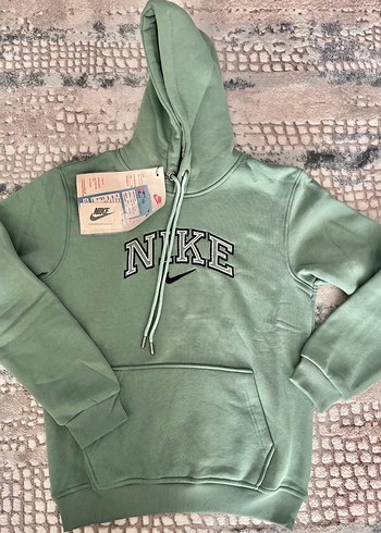 Yeşil Kapüşonlu Nike Sweatshirt