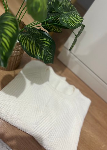 LC Waikiki Beyaz Triko Kadın Sweatshirt