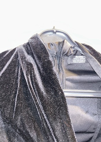 Yarım Kollu Siyah Gotik Mini Tulum - Görsel 4