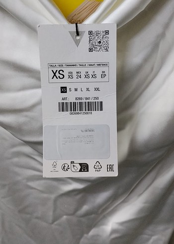 Zara Beyaz Saten Midi V Yaka İnce Askılı Elbise - Görsel 2