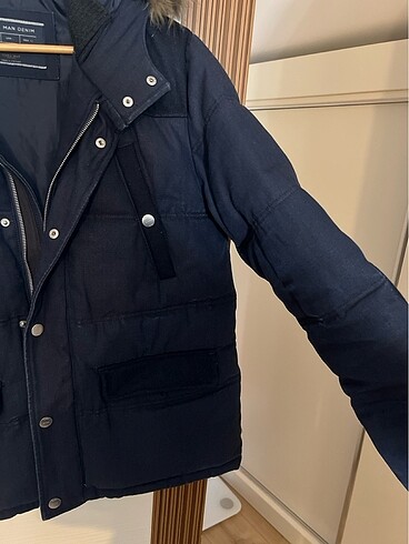 l Beden Zara Man Dışı Jean İçi Kalın Kaban