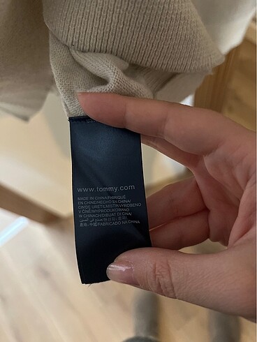 m Beden ten rengi Renk Tommy Hilfiger Erkek Yün Kazak