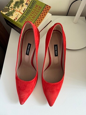 Nine west kırmızı topuklu ayakkabı