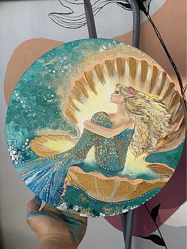  Beden Deniz kızı sipariş üzerine hazırlanır 30x30 cm
