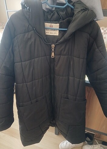 s Beden Kadin oversize uzun şişme mont