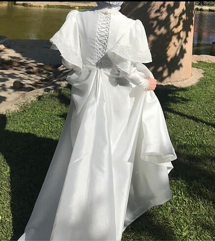 38 Beden beyaz Renk Nikah Elbisesi