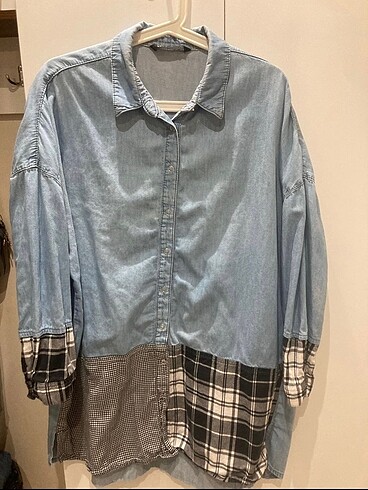 LC Waikiki LCW Modest tunik denim gömlek