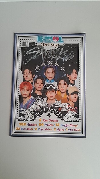 Stray Kids dergi,pc,defter,poster 2/1
