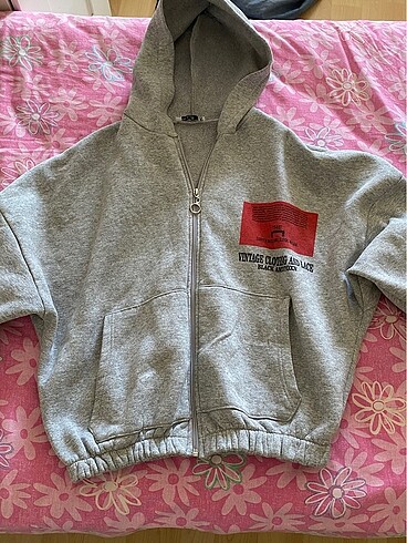 Kapşollu fermuarlı sweat