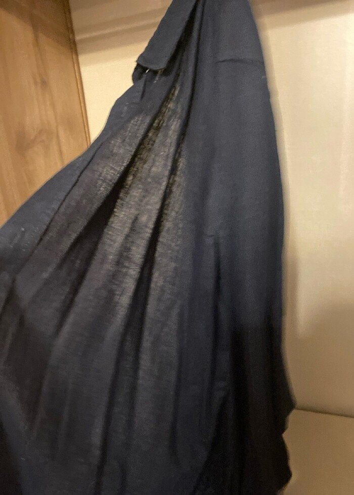 Lacivert gömlek - Görsel 3