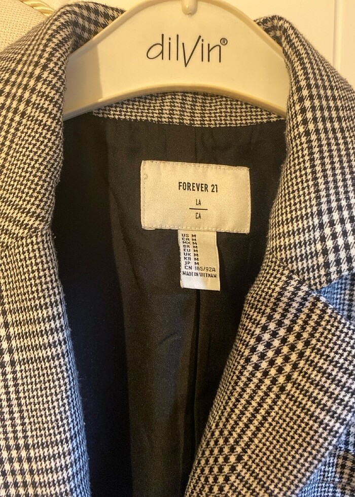 Kareli ceket - Görsel 2