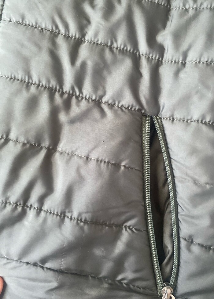 Haki şişme mont - Görsel 4