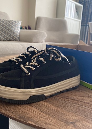 Kadın Siyah Günlük Spor Ayakkabı - Görsel 2