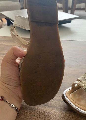 Bej Tokalı Bohem Kız Sandalet - Görsel 3