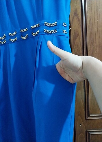 40 Beden mavi Renk Elbise