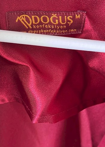 Nıkah  memuru Bordo Nakışlı Uzun Kollu cübbesi - Görsel 2