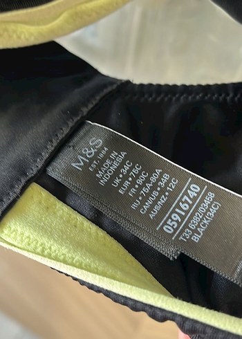 Marks&spencer Siyah Mini Atletik Spor Sütyeni - Görsel 3