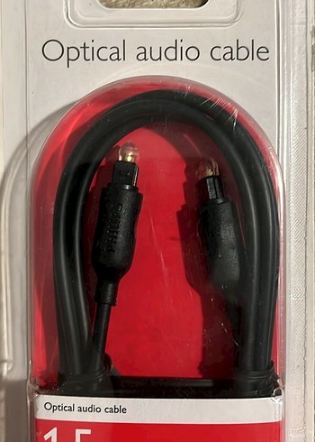 PHILIPS 1,5m Optik Ses Kablosu Kırmızı - Görsel 7
