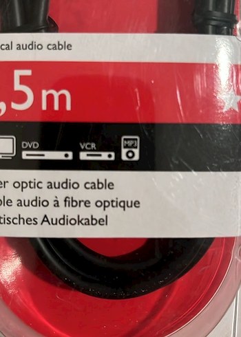 PHILIPS 1,5m Optik Ses Kablosu Kırmızı - Görsel 6