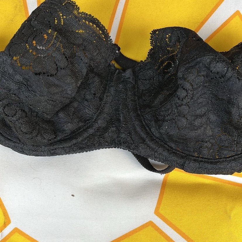 Triumph Siyah Gotik Vintage Dantel Sütyen 75/B - Görsel 3
